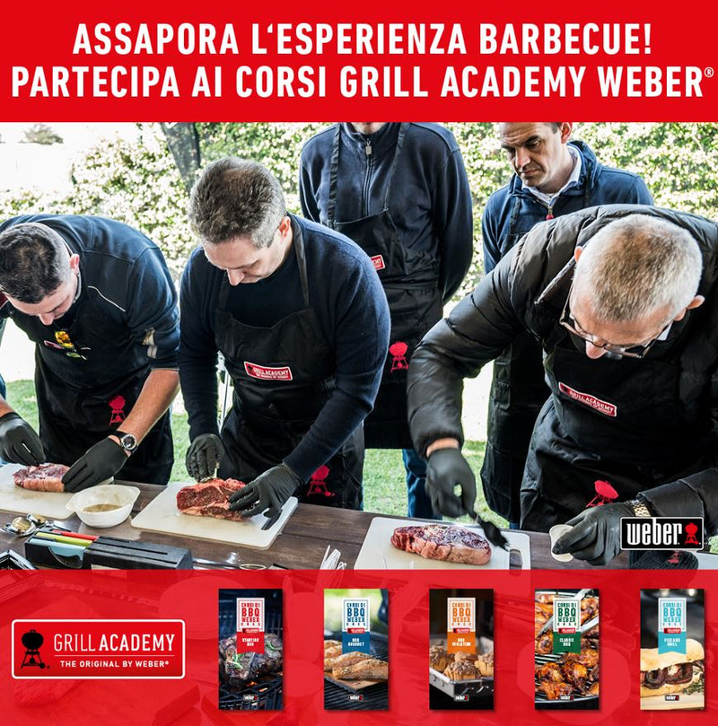 Carica immagine in Galleria Viewer, Corso Grill Accademy Weber I CLASSICI del BBQ Sabato 7 Marzo 2026 ore 10,00 - Il TOP dell'American BBQ !!!